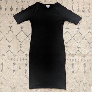 LulaRoe solid black Julia dress